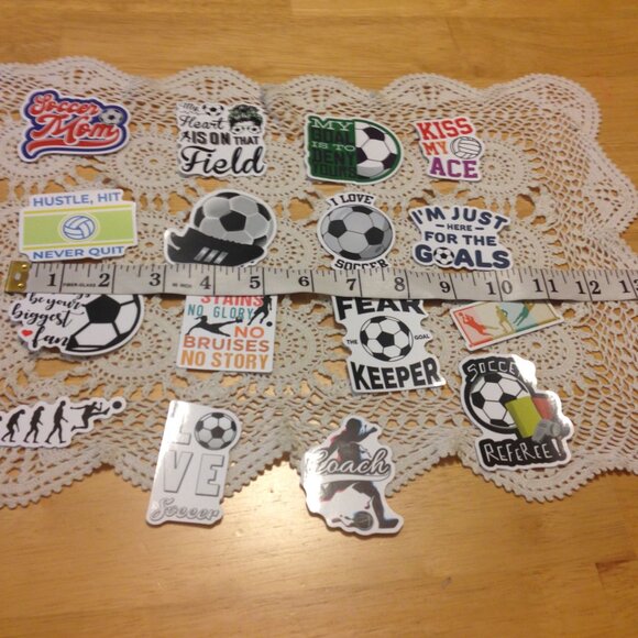 Sports Stickers for cellphone, hydration bottles, Soccer - Picture 8 of 8